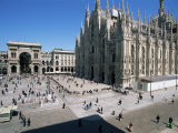 Piazza Del Duomo, Milan, Italy Photographic Print by Hans Peter Merten