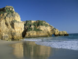 Beach, Praia Da Rocha, Algarve, Portugal Photographic Print by Amanda Hall