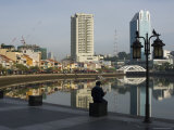 Early Morning, Boat Quay, Singapore, Southeast Asia Photographic Print by Amanda Hall