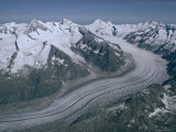 Aletschglacier, Bernese Alps from South, Switzerland Photographic Print by Ursula Gahwiler