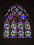 15th Century Stained Glass Window in the Cathedrale St-Corentin, Southern Finistere, France Photographic Print by Amanda Hall