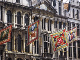 Banners Representing Houses, Grand Place, Brussels, Belgium Photographie par Lousie Murray
