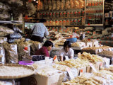 Dried Seafood Shop, Des Voeux Road West, Hong Kong Island, Hong Kong, China Photographic Print by Amanda Hall