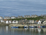 Fishing Boats with Creels at Anchor in Harbour at Findochty, Grampian, Scotland Photographie par Lousie Murray