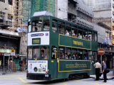 Tram, Sheung Wan, Hong Kong Island, Hong Kong, China Photographic Print by Amanda Hall