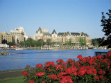Empress Hotel and Innter Harbour, Victoria, Vancouver Island, British Columbia, Canada Photographic Print by J Lightfoot
