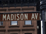 Madison Avenue Street Sign, Manhattan, New York City, New York, USA Photographic Print by Amanda Hall