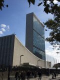 United Nations Headquarters Building, Manhattan, New York City, New York, USA Fotografie-Druck von Amanda Hall