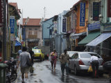 Street in Little India, Singapore, Southeast Asia Lámina fotográfica por Amanda Hall