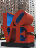Love Sculpture by Robert Indiana, 6th Avenue, Manhattan, New York City, New York, USA Fotografie-Druck von Amanda Hall