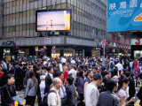 Busy Street, Central, Hong Kong Island, Hong Kong, China Photographic Print by Amanda Hall