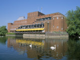 Royal Shakespeare Theatre and River Avon, Stratford Upon Avon, Warwickshire, England Photographic Print by J Lightfoot