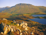 Cadair Idris Mountain and Gregennen Lake (National Trust), Snowdonia National Park, Gwynedd Photographic Print by Duncan Maxwell
