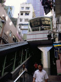 Mid-Levels Escalator, Hong Kong Island, Hong Kong, China Photographic Print by Amanda Hall