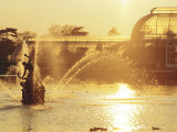 Palm House and Fountains at the Royal Botanic Gardens, Kew, London, England, UK Photographic Print by Lousie Murray