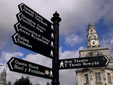 Street Sign, City of Cardiff, Glamorgan, Wales, United Kingdom Photographic Print by Duncan Maxwell
