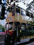 Tram, Causeway Bay, Hong Kong Island, Hong Kong, China Photographic Print by Amanda Hall