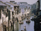 Ancient Canal in the City, Part of the Great Canal, the Longest in China, Soochow (Suzhou), China Photographic Print by Ursula Gahwiler