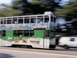 Tram, Causeway Bay, Hong Kong Island, Hong Kong, China Photographic Print by Amanda Hall
