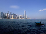 Hong Kong Skyline and Victoria Harbour, Hong Kong, China Photographic Print by Amanda Hall