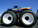 Huge Tyres, Big Foot, Customised Car, USA Photographic Print by John Miller