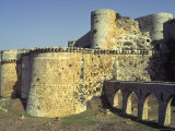 View from Outside with Towers Moat and Stone Bridge, Crac Des Chevaliers, Qala'At Al Hosn, Syria Photographic Print by Eitan Simanor
