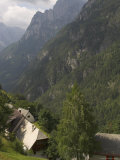 Village of Strmec, Soca Valley, Triglav National Park, Julian Alps, Slovenia Photographic Print by Eitan Simanor