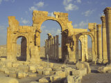 Monumental Arch, Palmyra, Unesco World Heritage Site, Syria, Middle East Photographic Print by Eitan Simanor