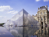 Musee Du Louvre and Pyramide, Paris, France Photographic Print by Roy Rainford
