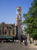 Burg Square and Belfry Tower, Bruges, Belgium Photographic Print by Roy Rainford