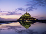 Mont Saint-Michel at Sunset, Unesco World Heritage Site, La Manche Region, Basse Normandie, France Photographie par Roy Rainford