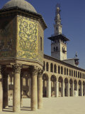 The Hazneh, Courtyard and Minaret, Omayad Mosque, Damascus, Unesco World Heritage Site, Syria Photographic Print by Eitan Simanor