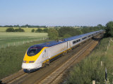 Eurostar Train Travelling Through Countryside Photographic Print by John Miller