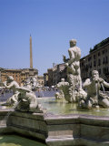 Fountains, Piazza Navona, Rome, Lazio, Italy Photographic Print by Roy Rainford