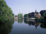 Minnewater, Lake of Love, Bruges, Belgium Photographic Print by Roy Rainford