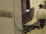 Habana Street Sign and Lampost, Obispo Street, Havana Vieja, Havana, Cuba Photographic Print by Eitan Simanor Habana Street Sign and Lampost, Obispo Street, Havana Vieja, Havana, Cuba Photographic Print by Eitan Simanor