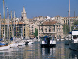 Ferry Crossing Vieux Port, Marseille, Bouches-Du-Rhone, Provence, France Lámina fotográfica por Roy Rainford