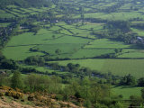 Fields in the Valleys, Near Brecon, Powys, Wales, United Kingdom Photographic Print by Roy Rainford