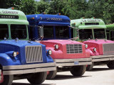 Buses, Mexico, North America 写真プリント - John (Photographer) Miller