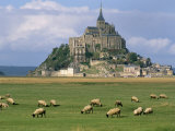 Mont Saint Michel, Unesco World Heritage Site, Manche, Normandy, France Photographic Print by Bruno Morandi