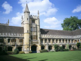 Founders Tower from Cloister Quadrangle, Magdalen College, Oxford, Oxfordshire, England Photographic Print by David Hunter