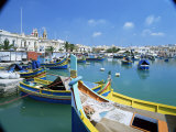 Fishing Harbour, Marsaxlokk, Malta, Mediterranean Photographic Print by Simon Harris