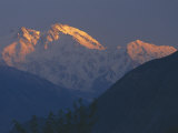 Sunset, Nanga Parbat Mountain, Karakoram (Karakorum) Mountains, Pakistan Photographic Print by S Friberg