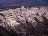 Dusk, Thira, Santorini, Cyclades, Greek Islands, Greece Photographic Print by Michael Short