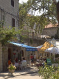 Pavement Cafe, Cavtat, Dalmatia, Croatia 写真プリント - グラハム・Lawrence