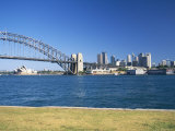 Sydney Harbour Bridge and Opera House, Sydney, New South Wales, Australia Photographic Print by Fraser Hall