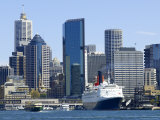 Qe2 in Sydney Harbour, New South Wales, Australia Photographic Print by Mark Mawson