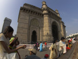 Local Tourists Near the Gateway of India, Colaba, Mumbai (Bombay), Maharashtra State, India Photographic Print by Eitan Simanor