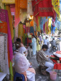 Colourful Clothes Shops, Chandni Chowk Bazaar, Old Delhi, Delhi, India Photographic Print by Eitan Simanor Colourful Clothes Shops, Chandni Chowk Bazaar, Old Delhi, Delhi, India Photographic Print by Eitan Simanor