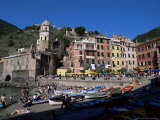 Village of Vernazza, Cinque Terre, Unesco World Heritage Site, Liguria, Italy Photographic Print by Bruno Morandi